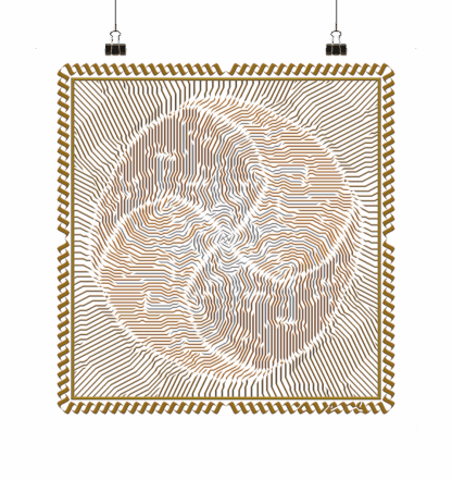 Vortex Circuit (Avery Collection) - Poster 40 x 40 cm
