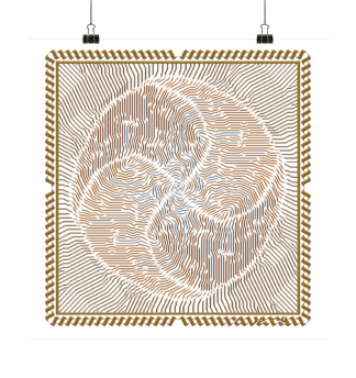 Vortex Circuit (Avery Collection) - Poster 60 x 60 cm